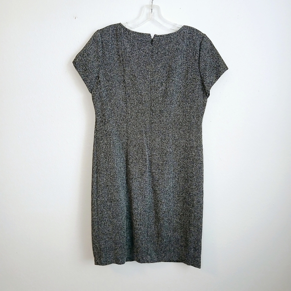Cato Dress Women's Size 8 Sheath Black and Gray Short Sleeve - Picture 2 of 10